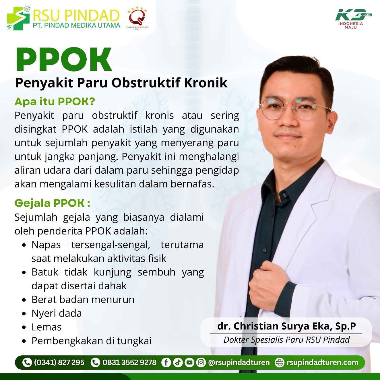 Mengenal Penyakit Paru Obstruktif Kronis (PPOK): Gejala, Penyebab, dan Penanganannya